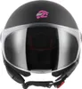 FC-Moto Square-RS Jethelm, nero opaco/lilla, M Anteprima dell’immagine prodotto 3