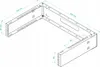 Rack Halterung Wandmontage 19" 2U, 330mm, schwarz Voir les images du produit 3