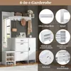 STILVORA Garderobe met schoenenkast, spiegel en Productafbeelding-voorbeeld 4