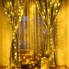 3×3m Lichtervorhang  PVC, 300 LED Warmweiß, 8 Modi mit Produktbild-Vorschau 5