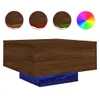 vidaXL Table basse avec lampes LED brun aspect chêne Voir les images du produit 1