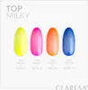 Four nail polish swatches in different neon colors, labeled with their names and codes. Náhled obrázku produktu