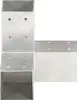 vidaXL Post Connector 4 ks. Tvar Y Pozinkovaný kov 71 x 71 Náhľad obrázku produktu 3