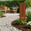 Relaxdays Edelrost Gartendeko, Wohlfühloase, HB: 85x28 cm, Produktbild-Vorschau 3