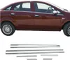 Okenné lišty pre Fiat Linea 2006-2012 nerezová oceľ chróm Náhľad obrázku produktu 1