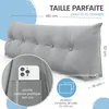 ELONEO Coussin dorsal 140 cm de large, coussin en forme de Voir les images du produit 3