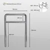 2 x Fahrradanlehnbügel 118 x 78 cm Edelstahl Ø 60 mm Produktbild-Vorschau 3