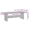 11-tlg. Garten-Essgruppe mit Kissen Grau Poly Rattan Produktbild-Vorschau 8
