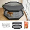 VEVOR Hundespielzaun 61 cm 4 Paneele Übungszaun mit Produktbild-Vorschau 2