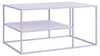 Tavolino 'Solund' in acciaio 90 x 60 x 45 cm viola Anteprima dell’immagine prodotto 4