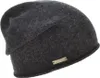 Seeberger Strickmütze-Beanie aus 100% Kaschmir mit Rollrand in grau