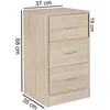 WOHNLING Nachtkonsole FOGGIA Holz Nachttisch modern mit 3 Produktbild-Vorschau 3