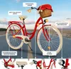 Milord Komfort Fahrrad Mit Weidenkorb Damenfahrrad Produktbild-Vorschau 2