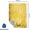 Dönges Rettungsdecke gold/silber (Wärmedecke Rettungsfolie) Produktbild-Vorschau 2