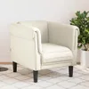 vidaXL Sessel Creme Samt Produktbild-Vorschau 2