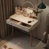 Kosmetický toaletní stolek s make-up zrcadlem bílý velký se Náhled obrázku produktu 8