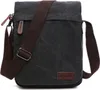 INF Športová crossbody kabelka z plátna a kože čierna Náhľad obrázku produktu 1