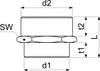 JS REDUZIERNIPPEL AGxAG           FLACHDICHT.,1 1/4"x1 Produktbild-Vorschau 2