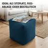 URBANARA Sitzsack-Hocker 85l blau Basic-Comfort mit Produktbild-Vorschau 5