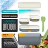 Arendo Lunchbox 1,2 l mit Kühlakku im Deckel, Brotdose mit Produktbild-Vorschau 2