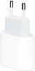 A white Apple 20W USB-C power adapter with two prongs for European outlets. Podgląd zdjęcia produktu