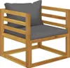 set 6 pezzi da giardino con cuscini in legno massiccio di Anteprima dell’immagine prodotto 13