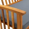 Ławka Ogrodowa Z Poduszką, 147 Cm, Lite Drewno Akacjowe Podgląd zdjęcia produktu 6