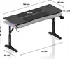 Huzaro Hero 4.6 RGB Black Gaming Desk Anteprima dell’immagine prodotto 20