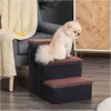 PawHut Haustiertreppe Katzentreppe Hundetreppe mit Stauraum Produktbild-Vorschau 11