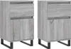 vidaXL Sideboards 2 Stk. Grau Sonoma 40x35x70 cm Produktbild-Vorschau 2