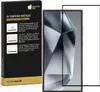 A product box for a screen protector is shown next to a smartphone with the screen protector applied. Produktbild-Vorschau