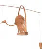 Windspiel Vogel natur groß aus Holz Produktbild-Vorschau 1