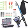 Blusea Angelrute Rolle Combo Full Kit 1,5 m Teleskop Produktbild-Vorschau 1