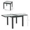 Outsunny Table Extensible de Jardin Grande Taille dim. Voir les images du produit 5