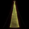 vidaXL Sapin de Noël LED 1028 LED blanc chaud 403 cm Voir les images du produit 2