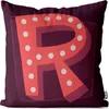 VOID R Buchstaben Vintage Initialen Kissenbezug Kissenhülle Produktbild-Vorschau 1