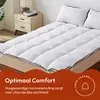 CASABEL Zachte Matras Topper 120 x 195 cm Ademende Productafbeelding-voorbeeld 3