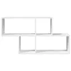 vidaXL Wandregal Weiß 100x20x53 cm Holzwerkstoff Produktbild-Vorschau 4