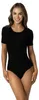 Alkato Damen Kurzarm Body Baumwolle Bodysuit mit Produktbild-Vorschau 1