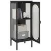 vidaXL Sideboard Noir 40x35x105 cm Verre et acier - Voir les images du produit 6