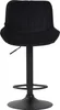 Barhocker HLO-CP68 Samt schwarz  schwarz Produktbild-Vorschau 2
