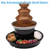 Dreistufiger Schokoladenbrunnen – Edelstahl Fondue-Brunnen Produktbild-Vorschau 6