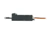 A black electronic component with wires attached, isolated on a white background. Produktbild-Vorschau