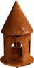 Rost Vogelhaus rund 46 cm hoch Edelrost Futterhaus rostige Produktbild-Vorschau 1