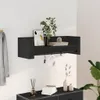 vidaXL Nástěnná police černá 100x35x30,5 cm materiál na Náhled obrázku produktu 2