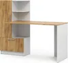 A modern desk with integrated shelving and a cabinet, presented against a white background. Anteprima dell’immagine prodotto
