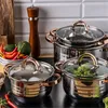 Klausberg garnki stalowe 8 elementów 2.1l, 2.9l, 3.9l, 6.6l Podgląd zdjęcia produktu 6