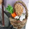 COM-FOUR® 2x XL Stroh Osterhase handgemacht - 44 cm Produktbild-Vorschau 4