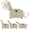 vidaXL Fauteuil relax électrique Crème similicuir Voir les images du produit 7