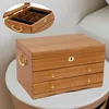 Pudełko na biżuterię 3 poziomy Mdf+Drewno Pudełko na Podgląd zdjęcia produktu 10